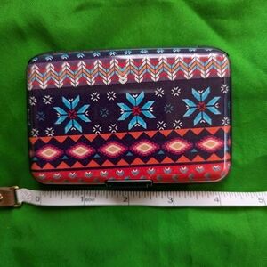 Mini Multicolored Card & Cash Holder